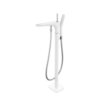 sanitary ware Standing Floor Mounted Retractable Bathtub tap Mixer Personal Hand Shower Faucet