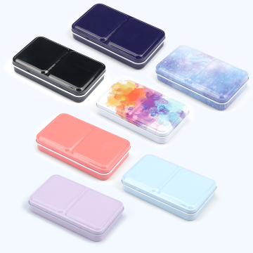 Watercolor Tin Palette Empty Metal Box Small