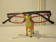 Resin Deer Figure, Glasses Holder, Christmas Decoration