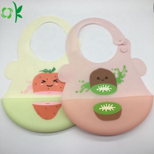 Bavoirs en silicone pour bébé Conception de fruits mignons