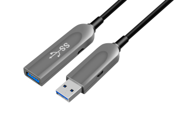 Active Fiber Optical USB 3.0 Extension Cable,AM to AF,5Gbps