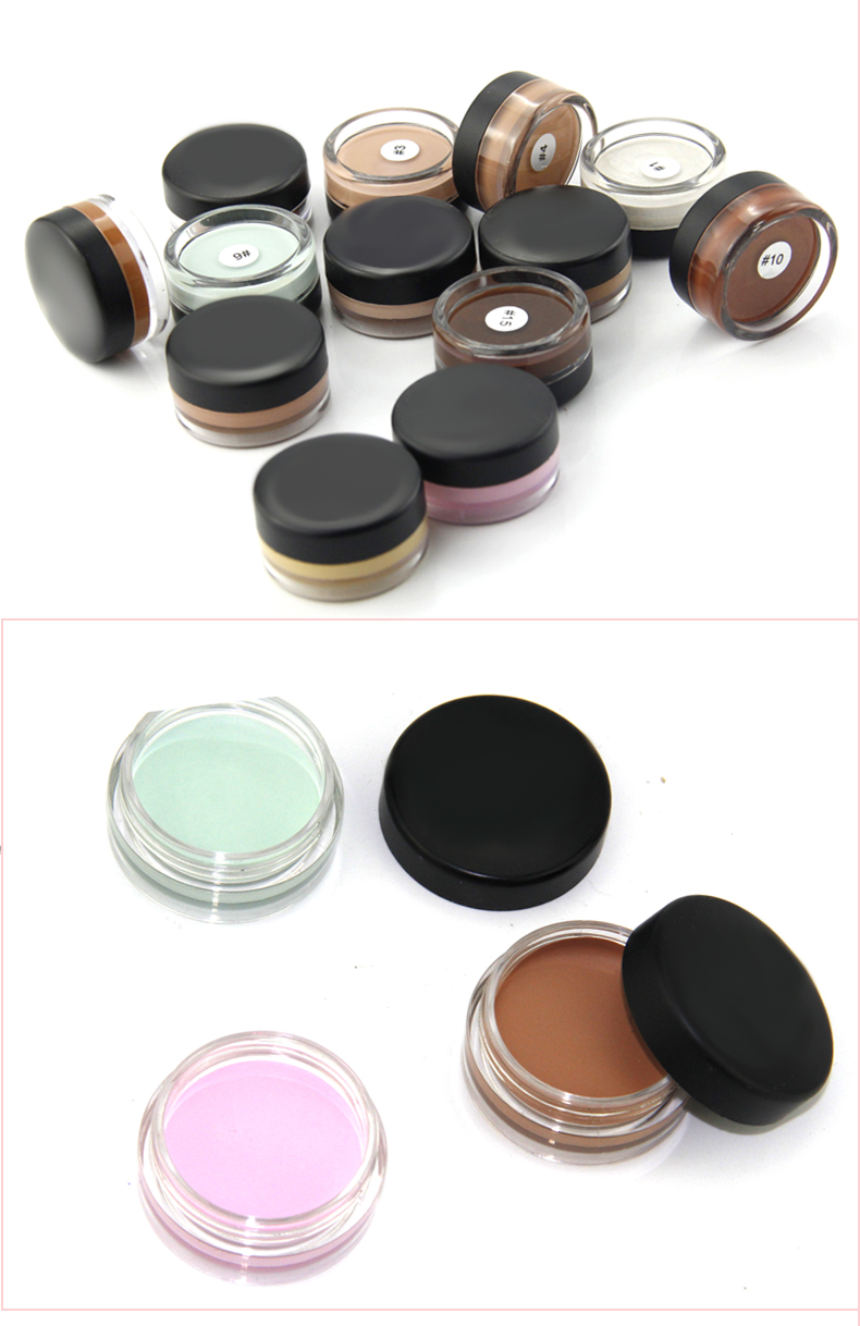 Make Your Own Brand Natural 15 Colors Concealer Cream High-quality Cruetly Free Natural Waterproof Concealer Cream