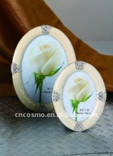 Zinc Alloy,Jewel Inset,Epoxy coated Oval Picture Frames