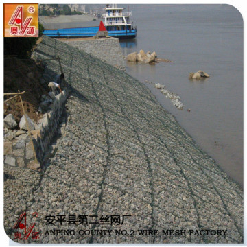 slope gabion mesh at the river bank