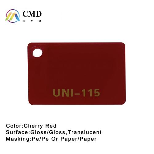 Cherry Red Acrylic Plexiglass sheet 3mmThick 1220*2440mm