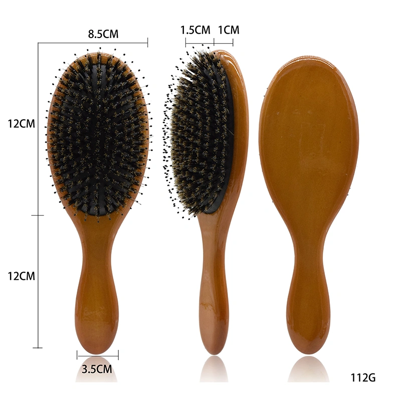 New Style Wood Colour Massage Paddle Detangling Hair Brush