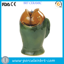 Unique Fish Shape Ceramic Indoor Fountain