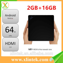 2016 Factory price OEM Android 5.1 box i68 support IPTV 4k2k H.265 decode Smart HD TV Box with US plug