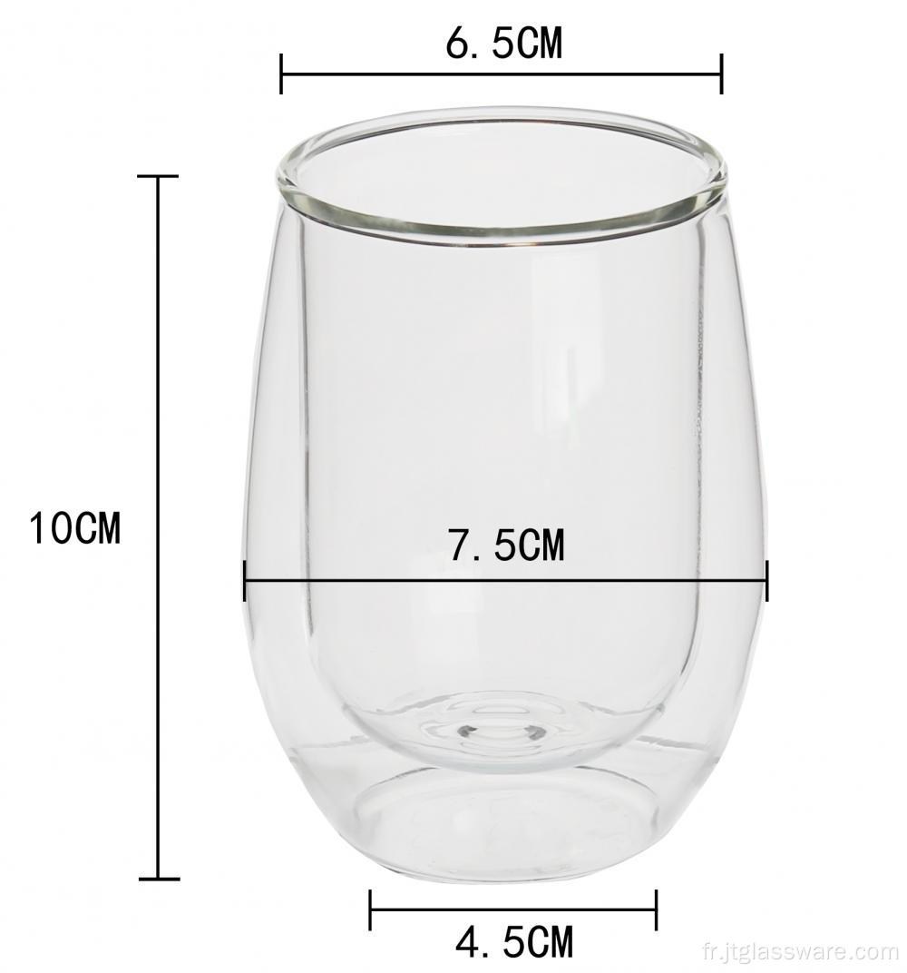 Verres à boire Tasses en verre carrées