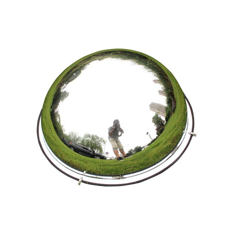 Bigger viewing safety 360 degree view plastic full dome convex mirror, Super viewable sphere convex mirror