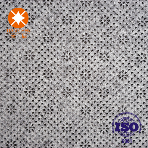 Polyester Nonwoven with Floral Dots
