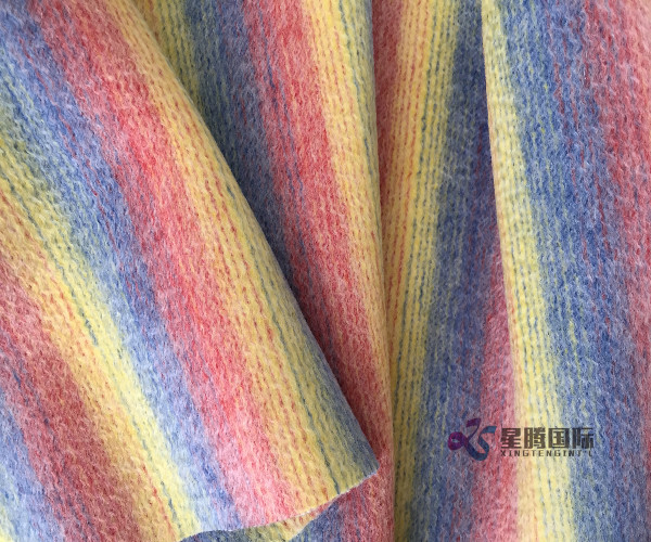 Multi Color Stripe Design Warm Wool