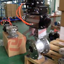 v type pneumatic control valve with positioner