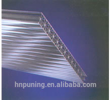 Glittering and translucent multi-wall polycarbonate sheet for roofs skylight awning