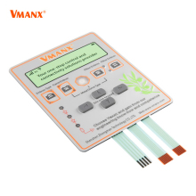 Embossed Design Portable Adhesive PC/PET Silicone Rubber Membrane Keyboard