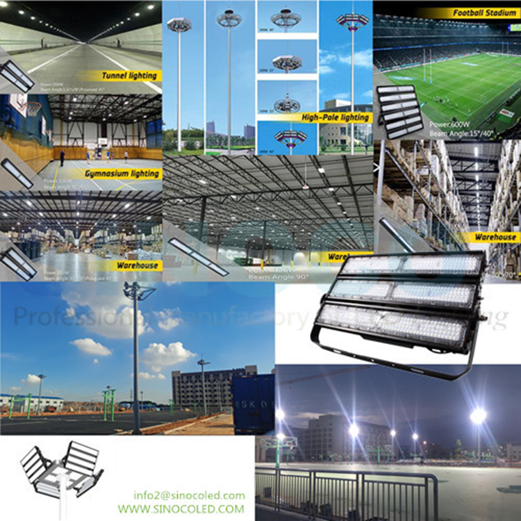 150LM/W Professional FLOOD LIGHT LED sport stadium lighting 480W 960W outdoor led module flood light with adjustable angle