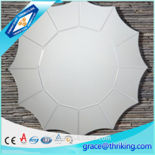 New design 5mm frameless decorative sun shaped wall mirror