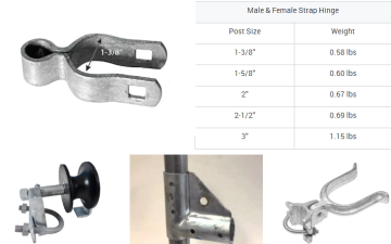 Metal fence accessories screws