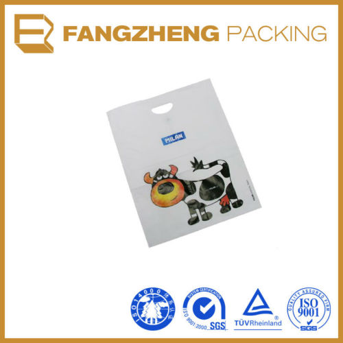 High quality customized print die-cut plastic bag