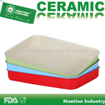 Ceramic coating roasting pan,grill pan,baking pan