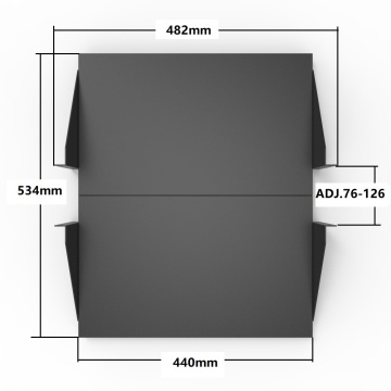 2U 2Pcs Set Cantilever Server Shelf Rack Mount