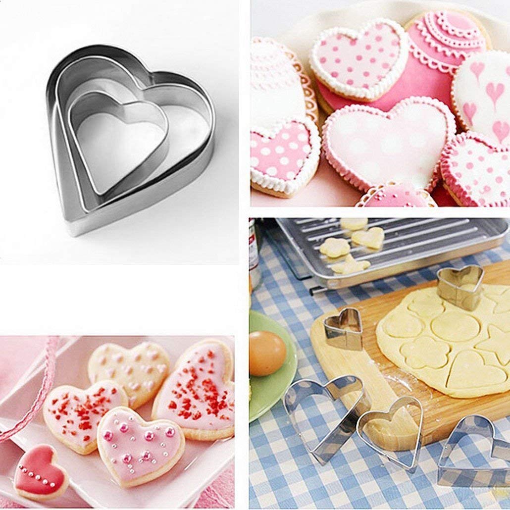 Rostfritt Stål Hjärtformad Cookie Cutter