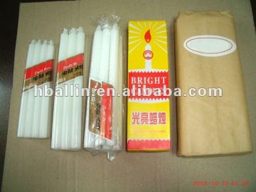 38g White household Candle to Tema Ghana market