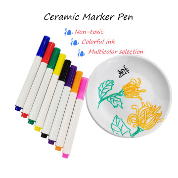 Permanent Waterproof Ceramic Marker Pen for Porcelain Decoration