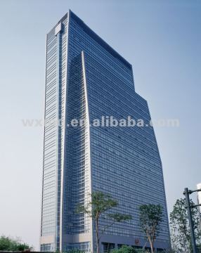 Metal frame curtain wall