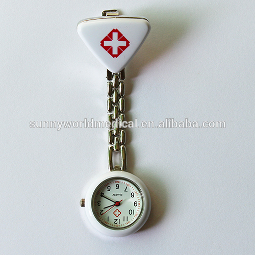 SW-G05A Round face nurse watch with multiple colors and pin brooch nurse watch,
