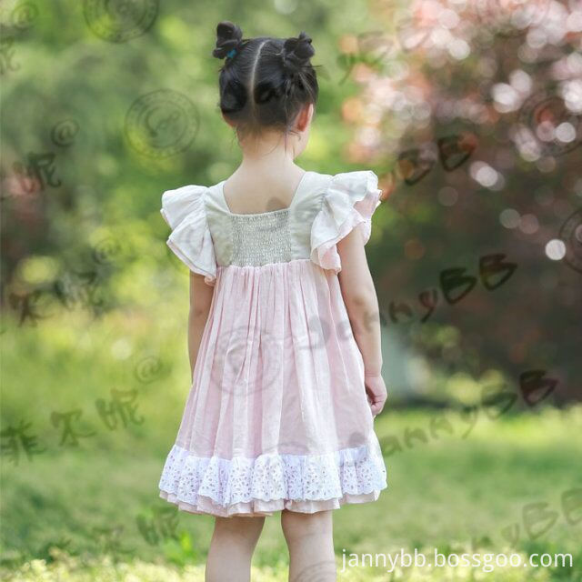 girls flutter sleeve dress 