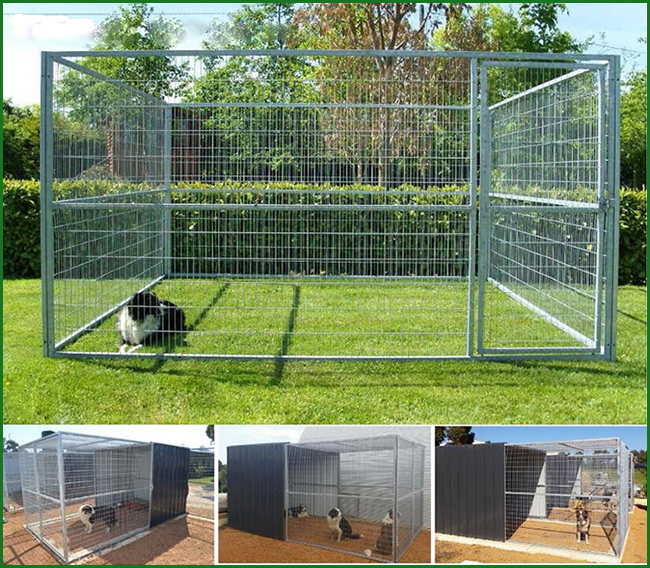 2021 Hot Sale Quality Galvanized Powder Coated Outdoor Dog Pen Dog Kennel(XMM-DK0)