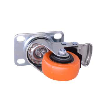 Nội thất 2 inch PVC Caster với phanh