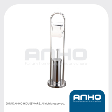 TOILET BRUSH AND PAPER ROLL