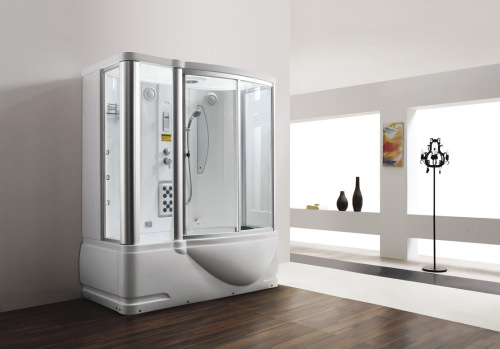 Monalisa Freestanding Massage Tub Tempered Glass Steam Room (M-8250)