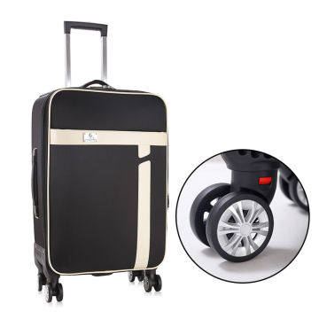 Factory price removable wheels PU leather luggage