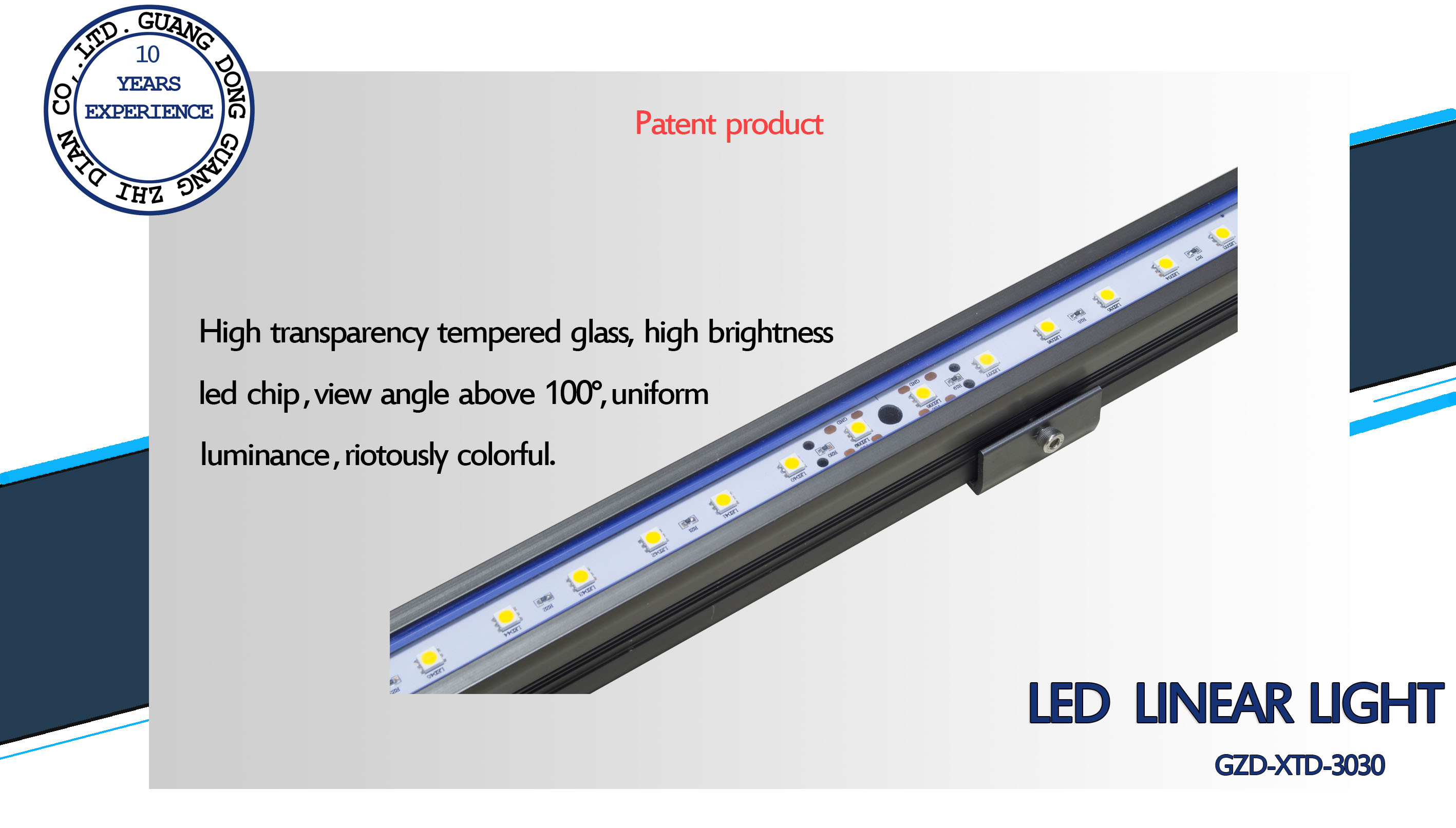 Architecture facade lighting led rigid light