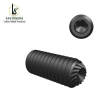 Serrated-Locking Alloy Steel Cup-Tip Set Screws