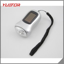 Hand Crank All-Purpose LED Flashlight Recharge flashlight Hand solar flashlight