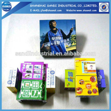 customized promotional credite card folding magic cube