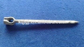 HDG Forged Steel Anchor Rod/Ground Rod/Earth Rod/Electric Power Line Fitting