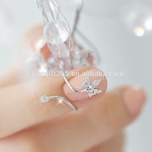 Gold Silver Rhinestone Crown Openings Adjustable Midi Finger Knuckle Rings