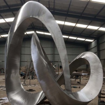 high quality polished artwork stainless steel metal sculpture for piazza