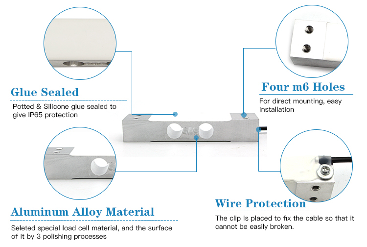 GPB100 single point load cell detail