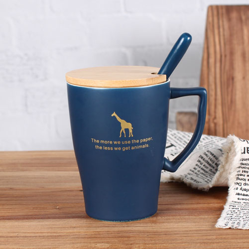 animal matte colorful coffee mug