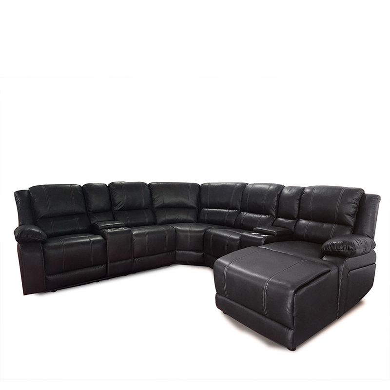 Modern Living Room Furniture Electric Leather Corner Sofa