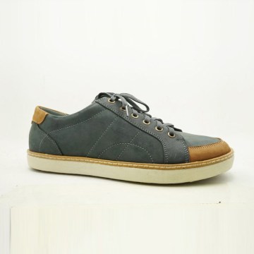 factory export directly soft nubuck upper color match men leather snickers shoes