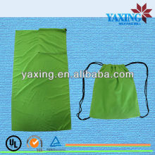 Microfiber plain beach towel backpack