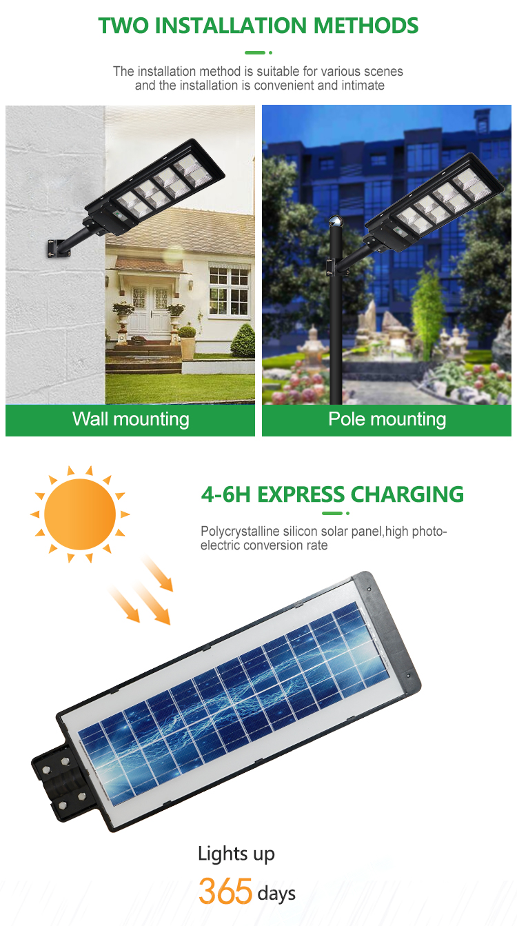 High Quality Ip65 Outdoor Waterproof 120w 180w 240w Integrated All In One Led Solar Street Light