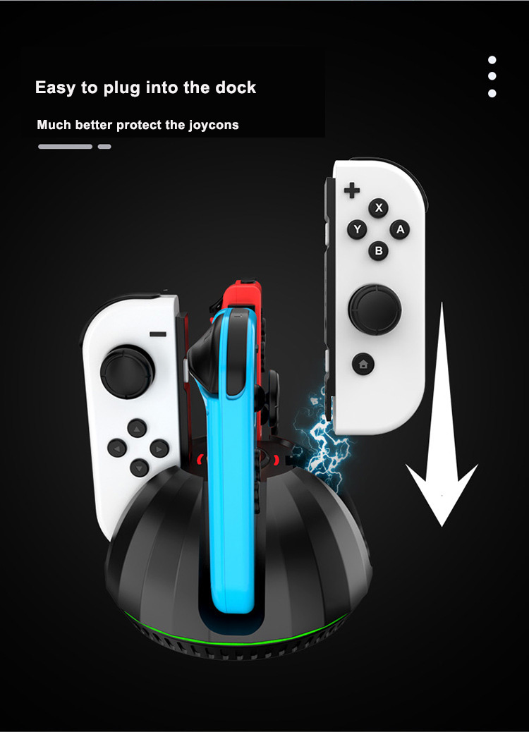 Nintendo التبديل Joy-Con شحن قفص الاتهام